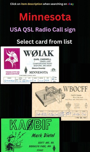Qsl amateur radio card usa - radio,