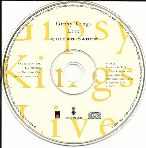 Gipsy kings quiero - quiero, live