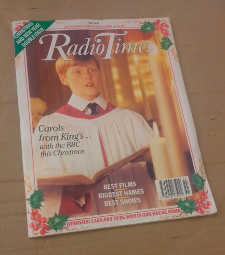 Radio times christmas 1989 - radio,