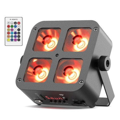 Luce par stadio 4x25w rgbwa - stadio, rgbwa+uv